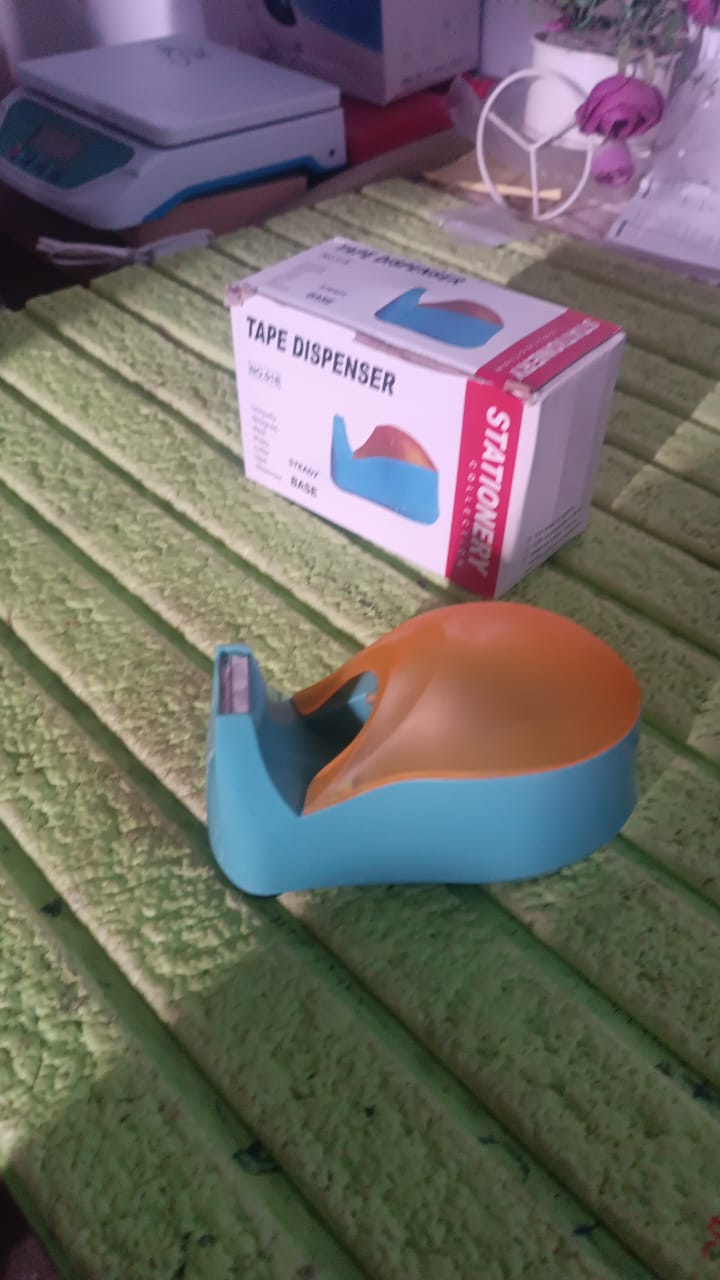 Plastic Tape Dispenser Cutter for Home Office use (1 pc) Plastic Tape Dispenser Cutter for Home Office use (1 pc)